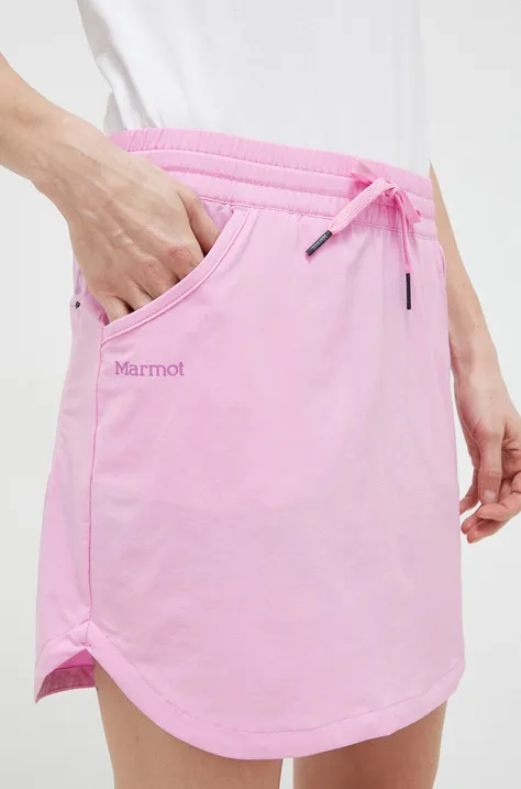 Marmot spódnica Elda kolor fioletowy mini prosta