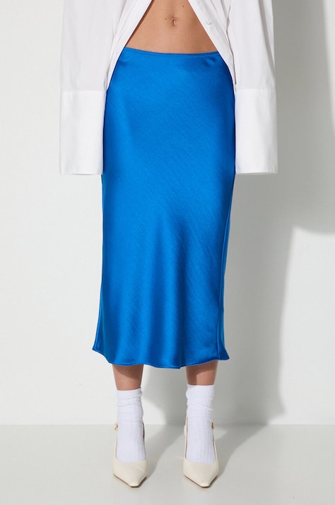 Samsoe Samsoe skirt AGNETA blue color F22300195