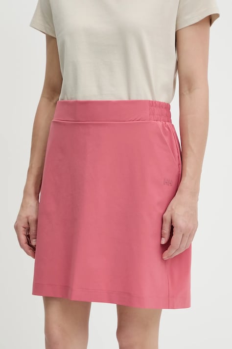 Helly Hansen fusta culoarea portocaliu, mini, drept