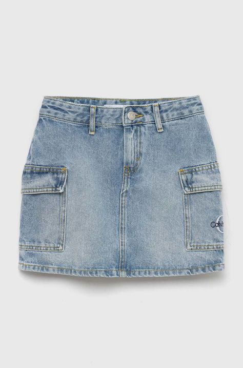 Dječja traper suknja Calvin Klein Jeans
