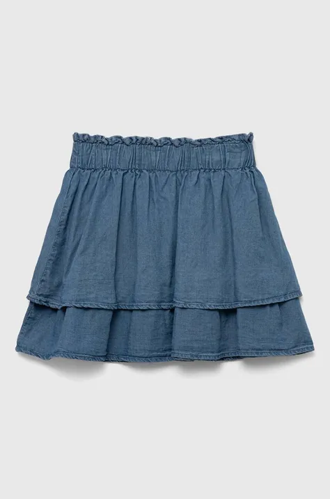 Birba&Trybeyond spódnica dziecięca kolor niebieski mini rozkloszowana