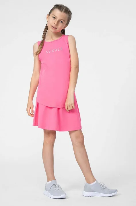 Παιδική φούστα 4F F009 χρώμα: μοβ