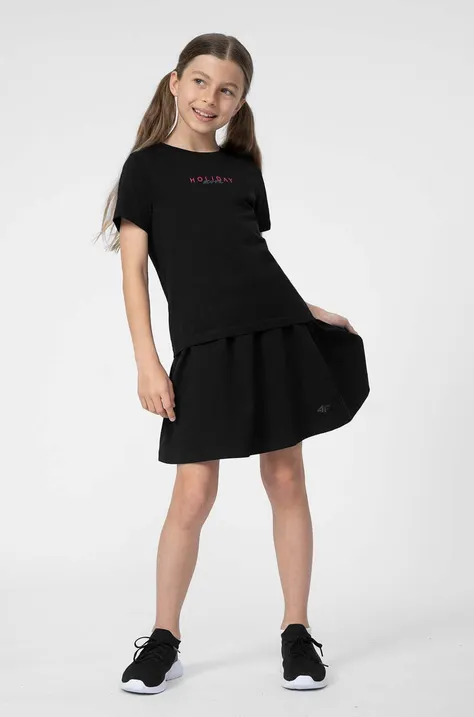 Παιδική φούστα 4F F009 χρώμα: μαύρο