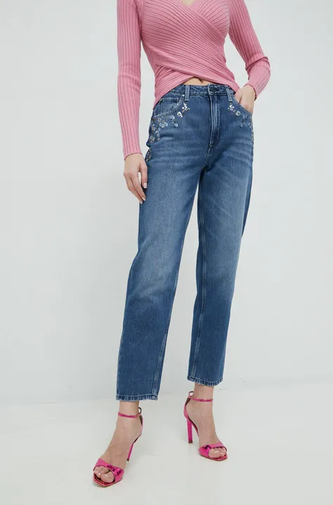 Guess jeansi Mom Jean femei high waist