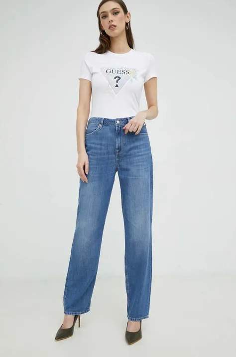 Guess jeansy Hollywood damskie medium waist