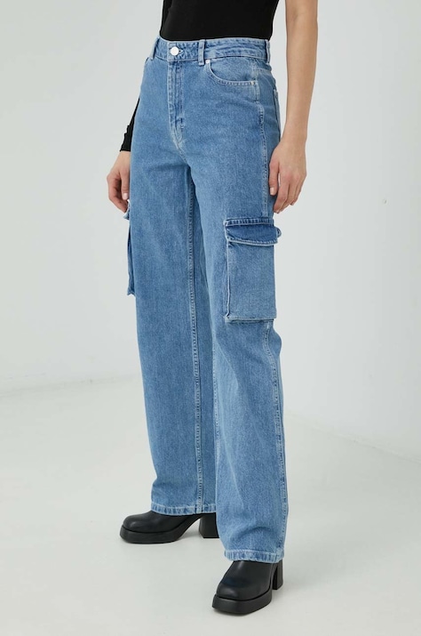 Gestuz jeansy Rianne damskie high waist