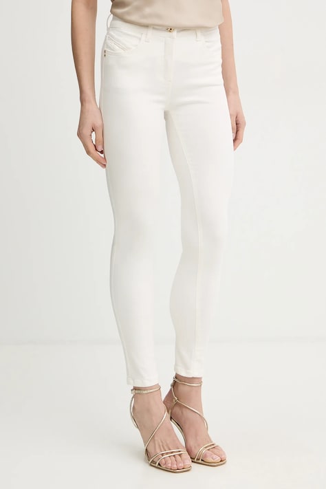 Kavbojke Patrizia Pepe bela barva, CP0509 DS04