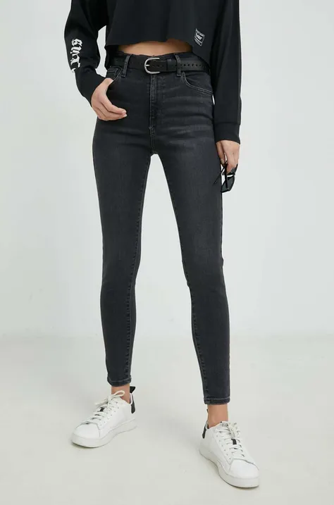 Levi's jeansy 720 Hirise damskie high waist 52797.0355-Blacks
