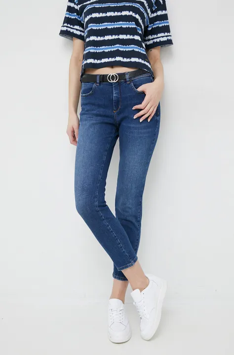 Sisley jeansy Ibiza damskie high waist
