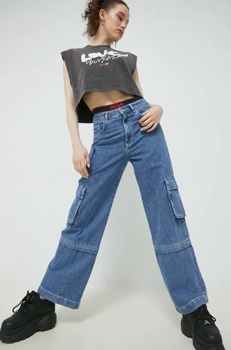 HUGO jeansy 1993 Gashia damskie high waist