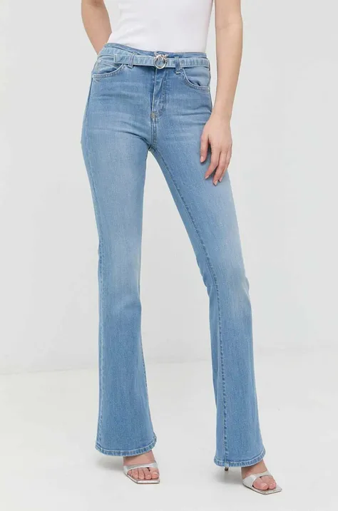 Pinko jeansi Flora femei medium waist