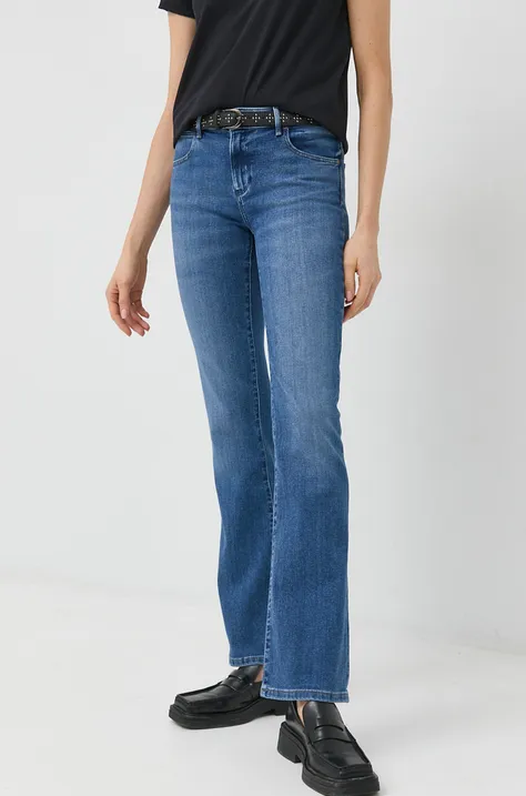 Wrangler jeansy Bootcut 625 damskie medium waist