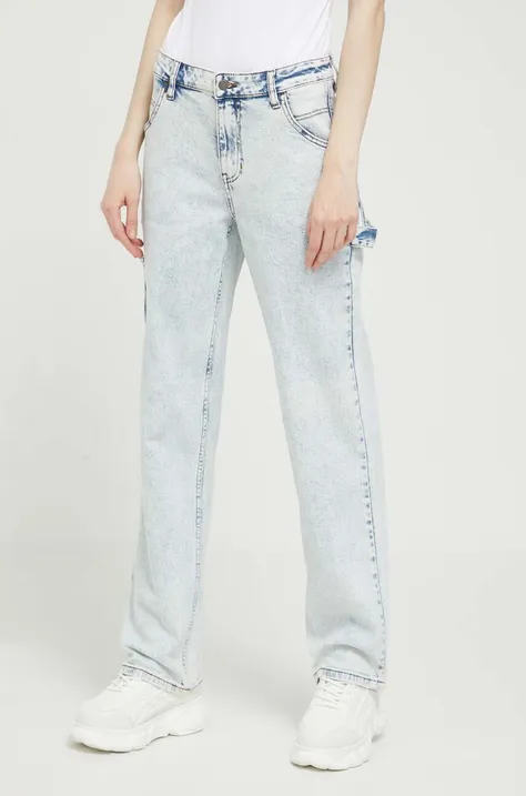 Guess Originals jeansy Go Kit Carpenter damskie medium waist
