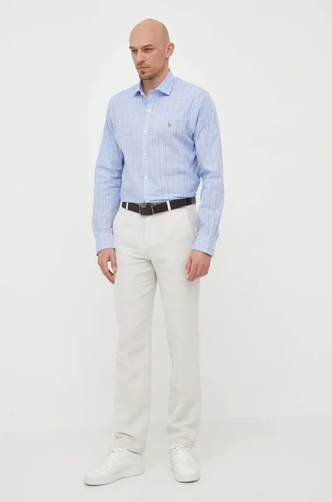 United Colors of Benetton spodnie męskie kolor beżowy proste