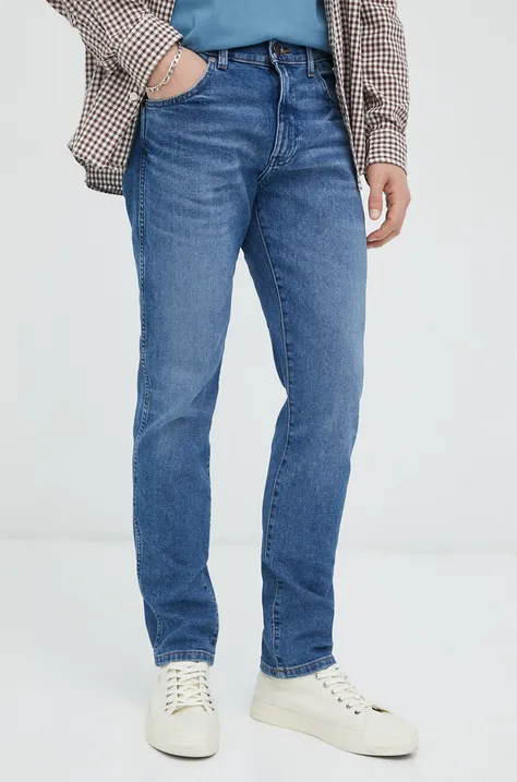 Wrangler jeansy Larston męskie kolor niebieski
