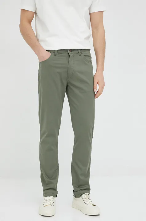 Wrangler spodnie męskie kolor zielony