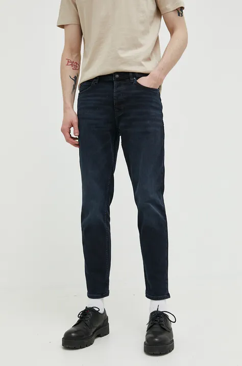 HUGO jeansy 634 męskie kolor granatowy