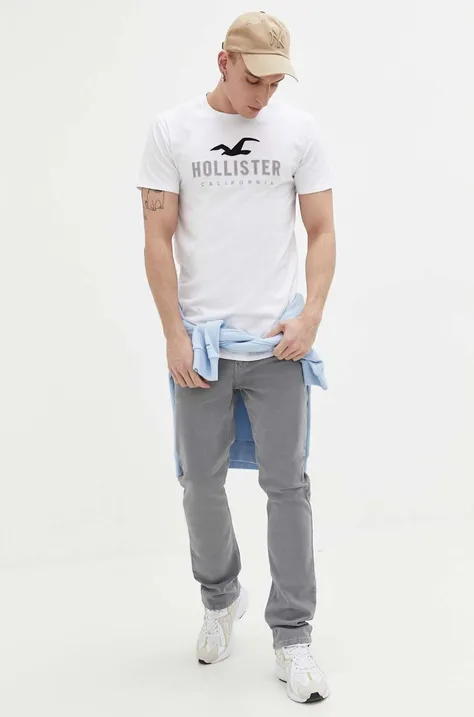 Hollister Co. jeansy męskie kolor szary