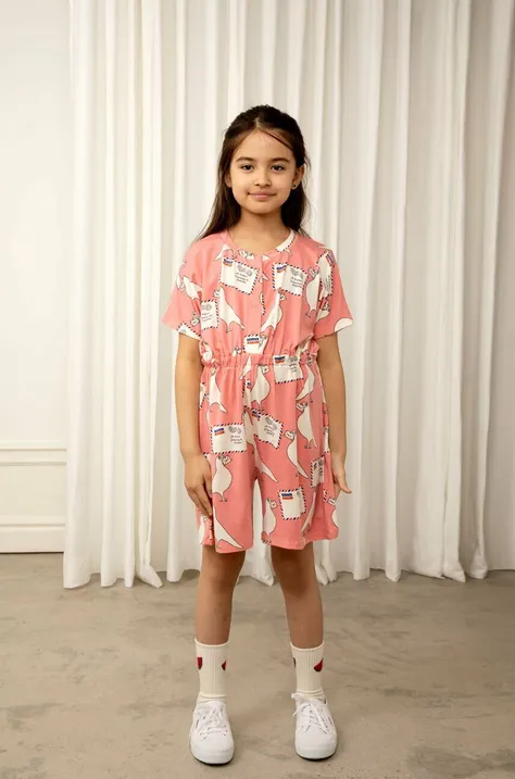 Παιδική ολόσωμη φόρμα Mini Rodini χρώμα: ροζ