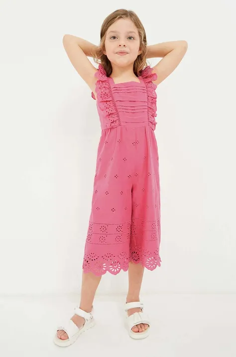 Παιδικές βαμβακερές φόρμες Mayoral χρώμα: ροζ