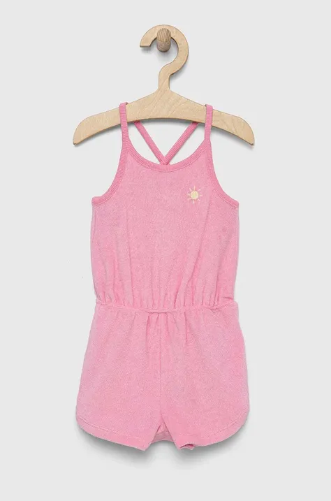 Παιδική ολόσωμη φόρμα GAP χρώμα: ροζ