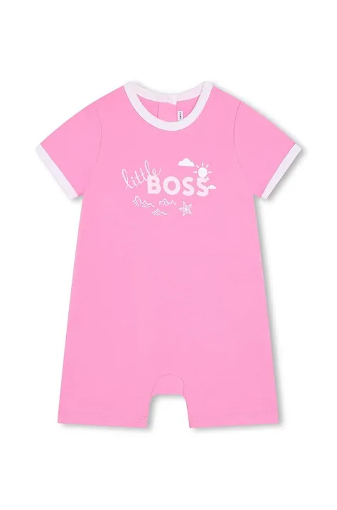 Ромпер для младенцев BOSS цвет розовый