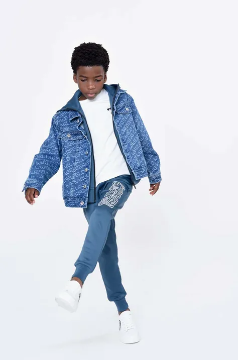 Детские спортивные штаны Karl Lagerfeld с аппликацией