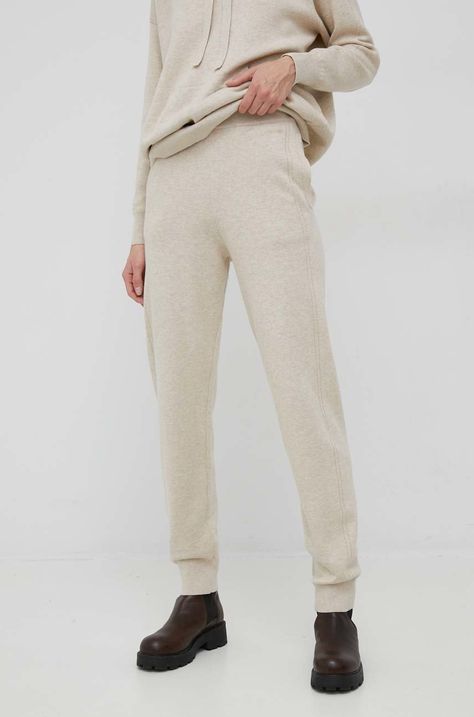 Calvin Klein spodnie dresowe z domieszką wełny