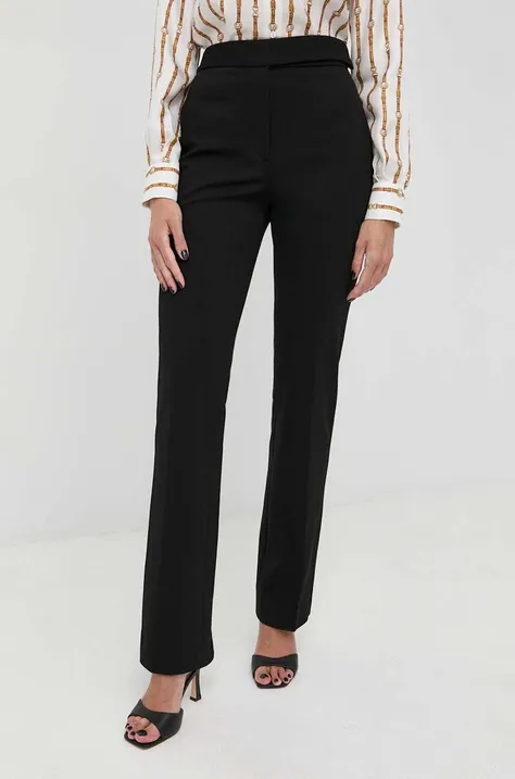 Штани Victoria Beckham жіночі колір чорний пряме висока посадка