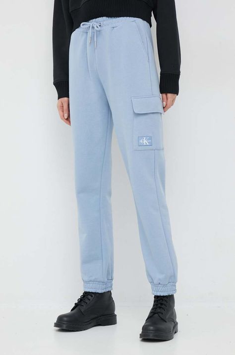 Памучен спортен панталон Calvin Klein Jeans