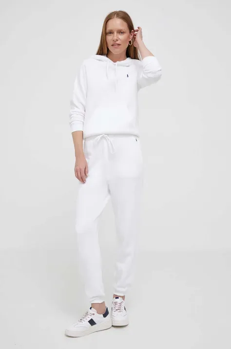 Παντελόνι φόρμας Polo Ralph Lauren χρώμα: άσπρο
