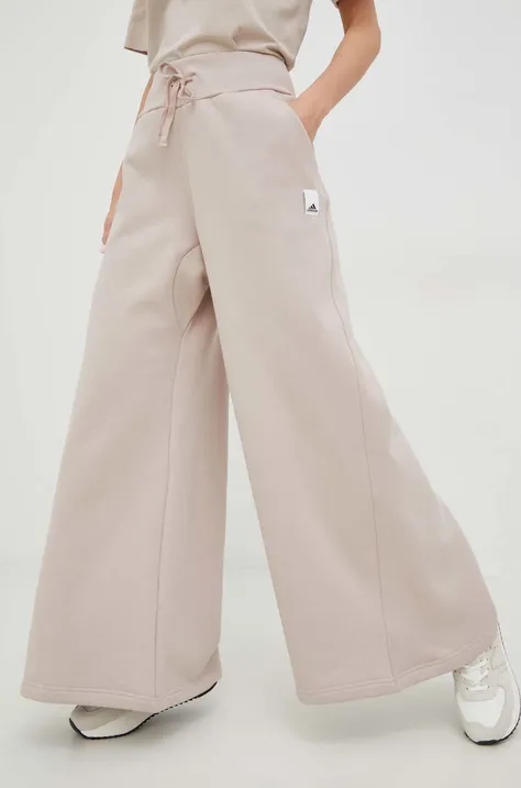 adidas spodnie damskie kolor różowy gładkie