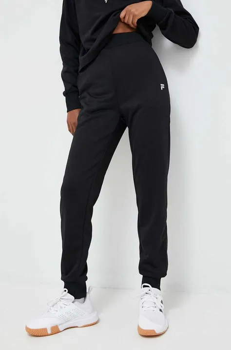 Tréningové nohavice Fila Rangiroa čierna farba, jednofarebné, FAW0503
