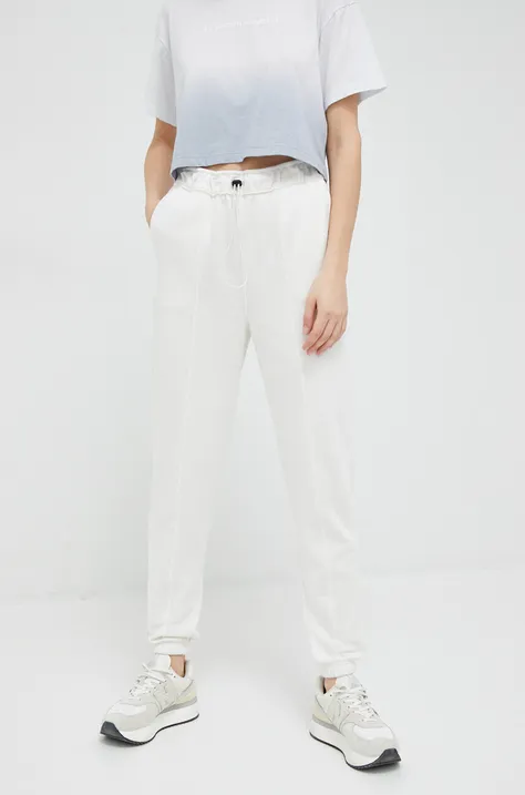 Штани для тренувань Calvin Klein Performance Essentials колір білий однотонні