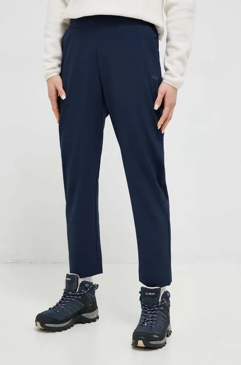 Sportske hlače Helly Hansen Thalia 2.0 za žene, boja: tamno plava, glatki materijal