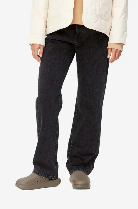 Carhartt WIP jeans din bumbac Noxon culoarea negru I031920-BLUE.STONE