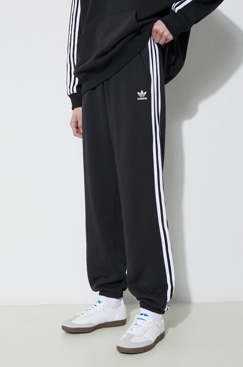 adidas Originals pantaloni de trening din bumbac culoarea negru, cu imprimeu  IB7457