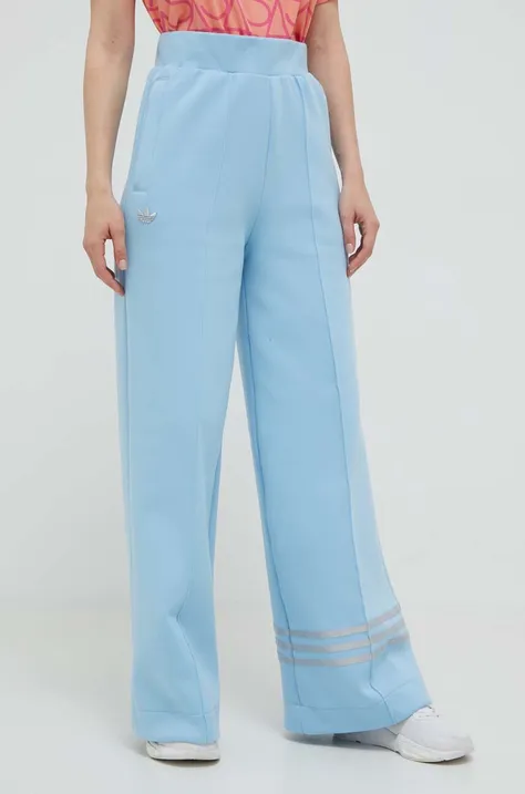 adidas Originals spodnie dresowe kolor niebieski wzorzyste