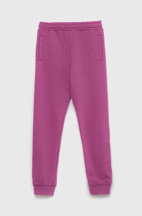 Fila pantaloni de trening pentru copii culoarea violet, neted