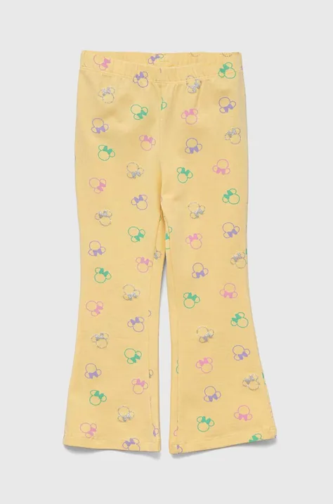 Детские брюки GAP цвет жёлтый с узором