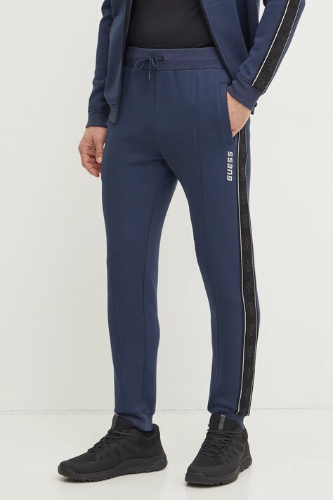 Guess pantaloni de trening MICKEY culoarea albastru marin, cu imprimeu, Z2YB09 KB3P2