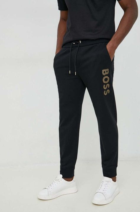 Βαμβακερό παντελόνι BOSS