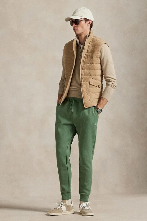 Spodnji del trenirke Polo Ralph Lauren rumena barva, 710881518