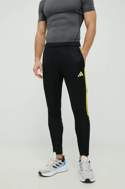 Тренировочные брюки adidas Performance Tiro 23 мужские цвет чёрный с аппликацией