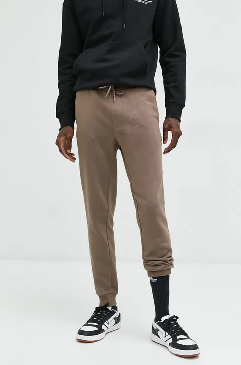Jack & Jones spodnie dresowe JPSTGORDON męskie kolor brązowy gładkie