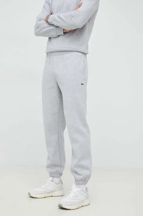 Спортивні штани Lacoste колір сірий меланж
