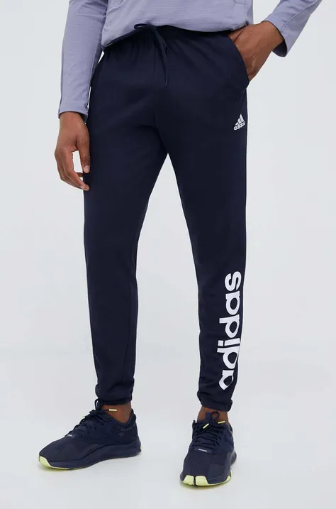 Тренировочные брюки adidas Essentials цвет синий с принтом