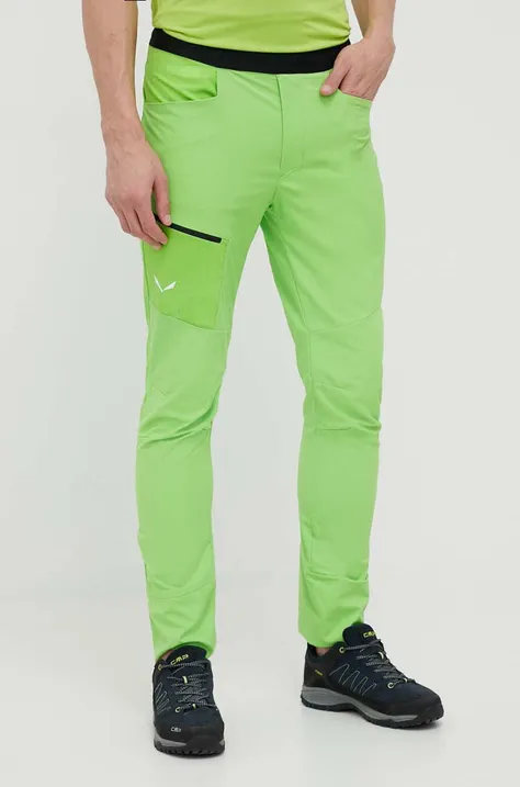 Salewa spodnie outdoorowe Agner Light 2 DST kolor zielony