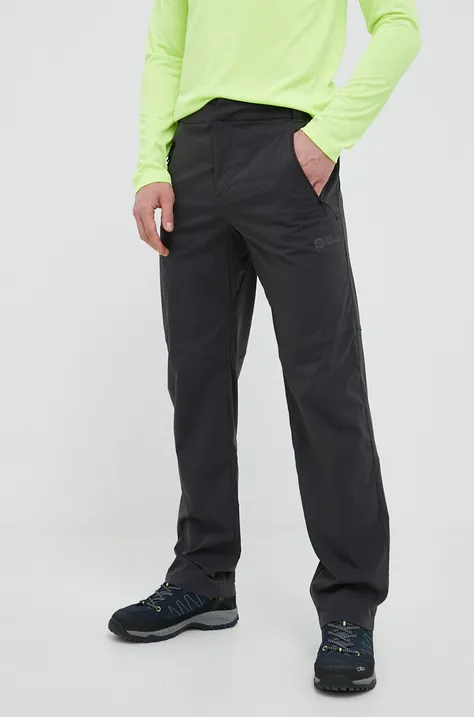 Jack Wolfskin spodnie outdoorowe Glastal kolor szary
