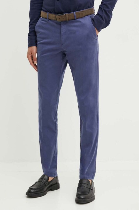 Hlače BOSS za muškarce, uski kroj